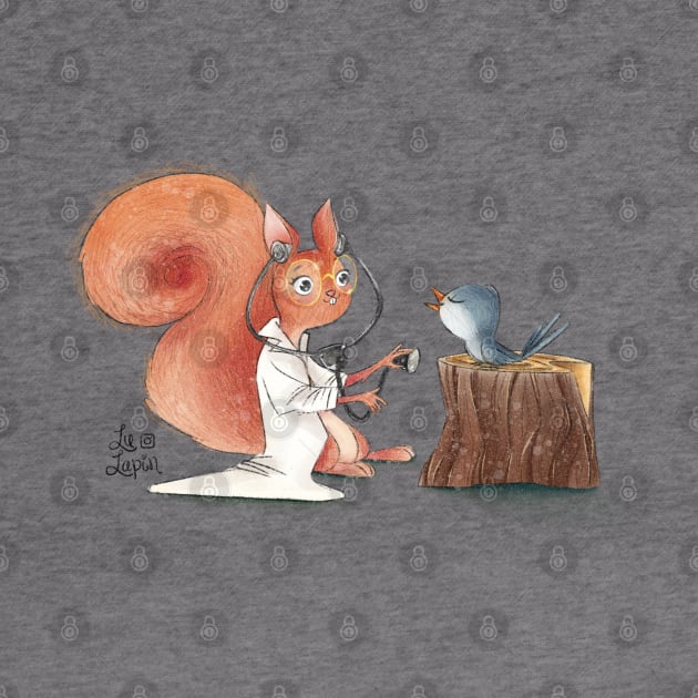 Doctor Squirrel by Lu Lapin